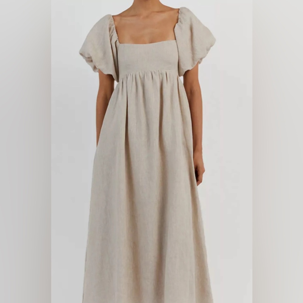Anthropologie linen maxi dress 100% line brand new with tags - Picture 7 of 12